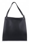 Kožené kabelka shopper bag Vittoria Gotti čierna 8286