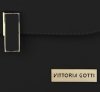 Kožené kabelka listonoška Vittoria Gotti čierna V1655