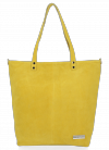 Kožené kabelka shopper bag Vittoria Gotti žltá VG41