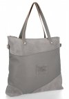 Kožené kabelka shopper bag Roberto Ricci šedá 18128