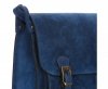 Kožené kabelka listonoška Genuine Leather modrá 1643