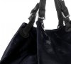 Kožené kabelka shopper bag Genuine Leather tmavo modrá 898G