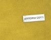 Kožené kabelka listonoška Vittoria Gotti žltá V5576