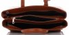 Kožené kabelka kufrík Genuine Leather ryšavá 3239