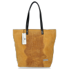 Kožené kabelka shopper bag Vittoria Gotti horčicová V2380