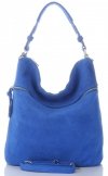Kožené kabelka univerzálna Genuine Leather kobaltová 5577C