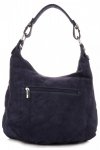 Kožené kabelka univerzálna Genuine Leather tmavo modrá 8309