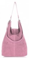 Kožené kabelka shopper bag Vittoria Gotti púdrová ružová V3292C