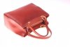Kožené kabelka kufrík Genuine Leather ryšavá 1000