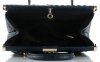 Kožené kabelka kufrík Genuine Leather morská 7727