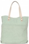 Kožené kabelka shopper bag Vittoria Gotti mätová V8267