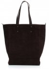 Kožené kabelka univerzálna Genuine Leather čokoládová 808036