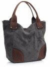 Kožené kabelka univerzálna Genuine Leather šedá 811746