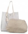 Kožené kabelka shopper bag Vera Pelle svetlo béžová 205454