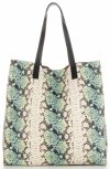 Dámska kabelka shopper bag Vittoria Gotti modrá V0002
