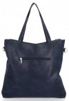 Kožené kabelka shopper bag Roberto Ricci tmavo modrá 18128