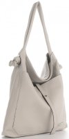 Kožené kabelka shopper bag Vittoria Gotti svetlo béžová V5701