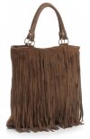 Kožené kabelka univerzálna Genuine Leather zemitá 60499