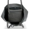 Kožené kabelka shopper bag Vittoria Gotti šedá V21E