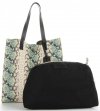 Dámska kabelka shopper bag Vittoria Gotti modrá V0002