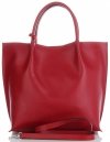 Kožené kabelka shopper bag Vittoria Gotti červená V355