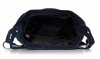 Kožené kabelka spoločenská Genuine Leather 802 tmavo modrá