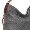Kožené kabelka univerzálna Genuine Leather 15 šedá