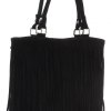 Kožené kabelka univerzálna Genuine Leather čierna 60499