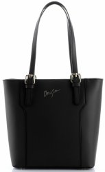 Bőr táska klasszikus Vittoria Gotti fekete V7715