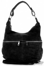 Bőr táska univerzális Genuine Leather 8309 fekete