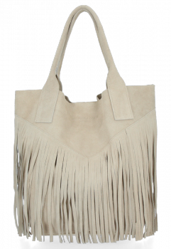 Dámská kabelka shopper bag Vittoria Gotti béžová VPOS9