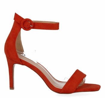Oranžové dámské sandály na podpatku Bellucci