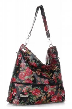 Kožené kabelka shopper bag Vittoria Gotti černá V5583K