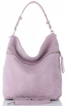 Bőr táska univerzális Genuine Leather rózsaszín 5577C