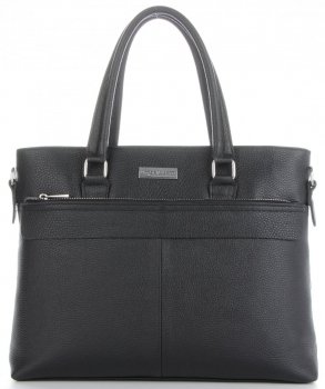Bőr táska aktatáska Vittoria Gotti V900 fekete