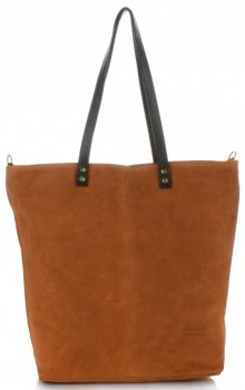 Bőr táska shopper bag Vera Pelle vörös 80041