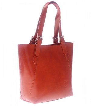 Bőr táska univerzális Genuine Leather vörös 941
