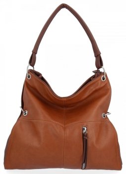 Uniwersalna Torebka damska Shopper Bag XL firmy Hernan HB0170 Ruda