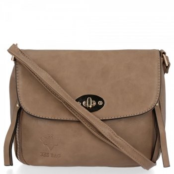 BEE BAG Firmowe Torebki Damskie Listonoszki Bologna Khaki