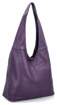Uniwersalne Torebki Damskie Shopper Bag firmy Hernan HB0141 Ciemno Fioletowa
