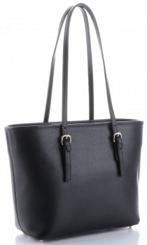 Klasyczne Torebki Skórzane Genuine Leather Czarna