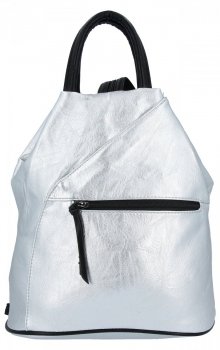 Uniwersalny Plecak Damski firmy Hernan HB0206 Srebrny/Czarny