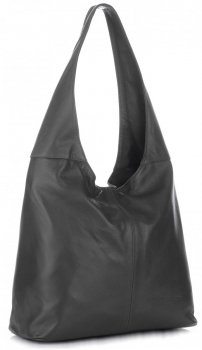 VITTORIA GOTTI Uniwersalna Torebka Skórzana ShopperBag Szara