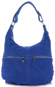 Uniwersalna Torebka Skórzana Genuine Leather Chabrowa