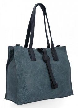 Torebka Damska Shopper Bag firmy Hernan HB0192-1 Morska