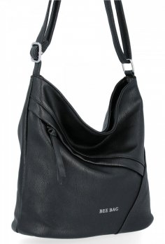 BEE BAG Uniwersalne Torebki Damskie Listonoszki Loren Czarna