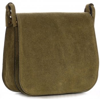 Listonoszka Skórzana Genuine Leather Zielona