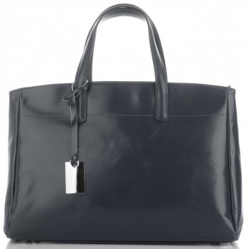 GEANȚĂ DIN PIELE cufăr Genuine Leather gri 3239