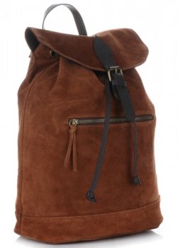 GEANȚĂ DIN PIELE rucsac Vittoria Gotti maro 80022