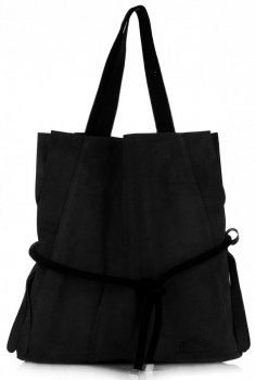 GEANȚĂ DIN PIELE shopper bag Vittoria Gotti negru V26A